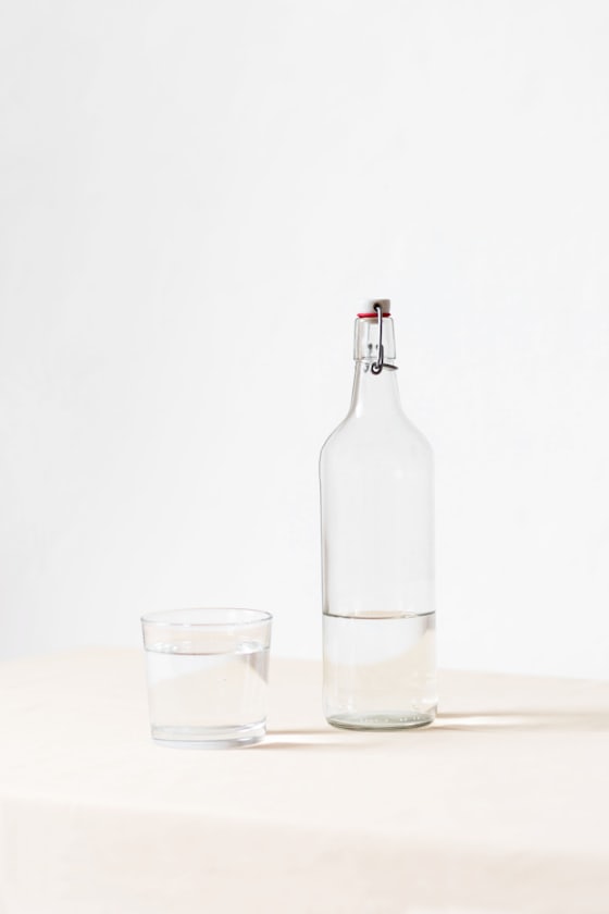 Water being poured into a glass